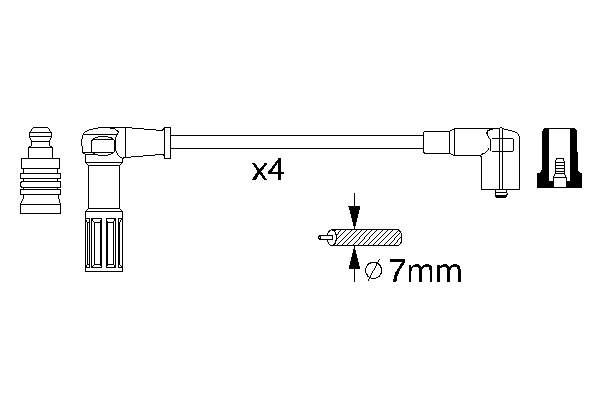 Compre 83720 FAE Fios de alta voltagem, kit