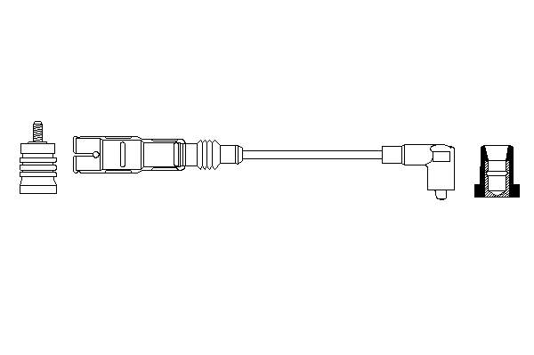 032905430P VAG Fios de alta voltagem, kit