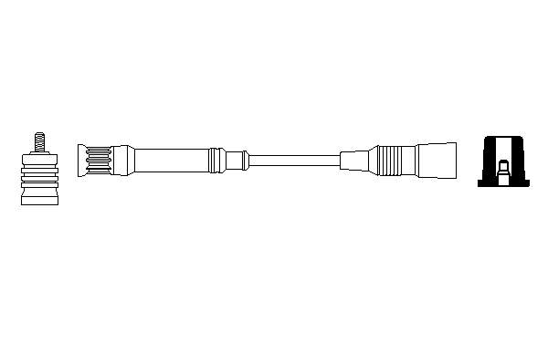 B101D Beru Fios de alta voltagem, kit