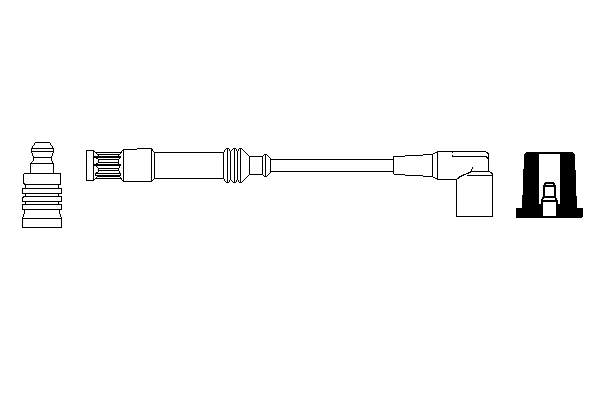 0356912901 Bosch Fios de alta voltagem, kit