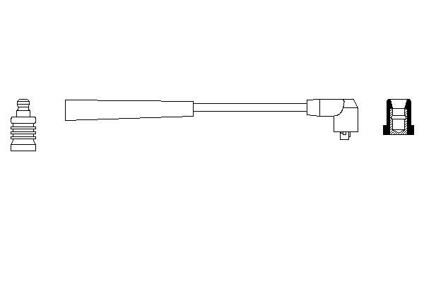 MD104222 Mitsubishi Fios de alta voltagem, kit