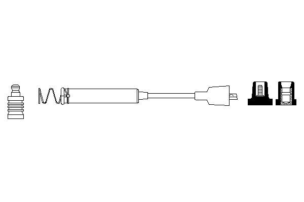 R86 Beru Fios de alta voltagem, kit