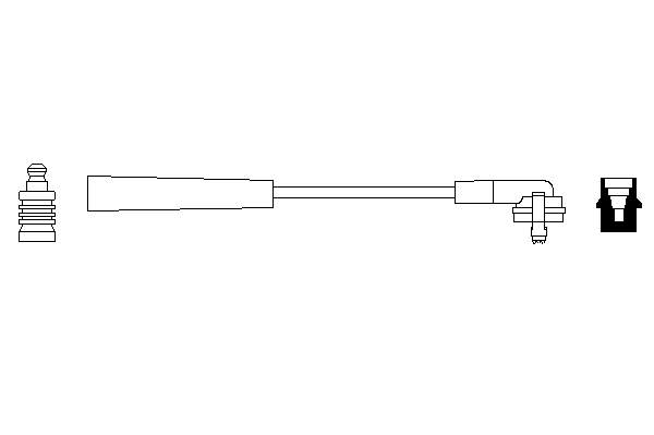 6831206 Ford Fios de alta voltagem, kit