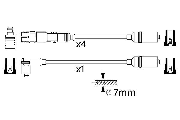 Fios de alta voltagem, kit VAG N10204402 preço, a partir de 25,21 USD