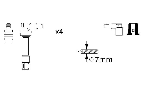 Fios de alta voltagem, kit BMW 12121247521 preço, a partir de 149,83 USD