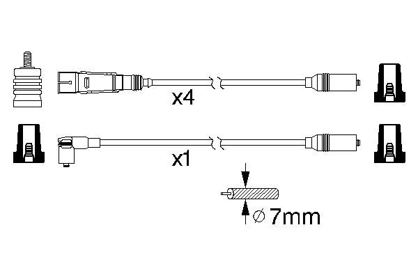Fios de alta voltagem, kit FAE 85691 preço, a partir de 38,41 USD