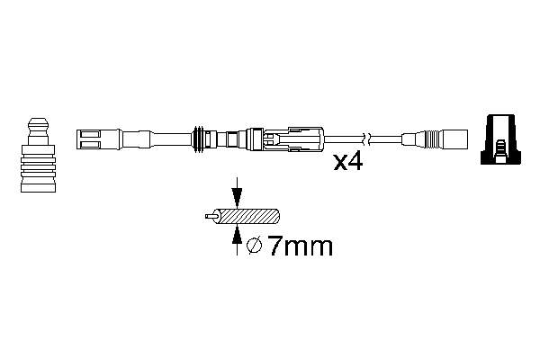 Fios de alta voltagem, kit FAE 85065 preço, a partir de 145,33 USD