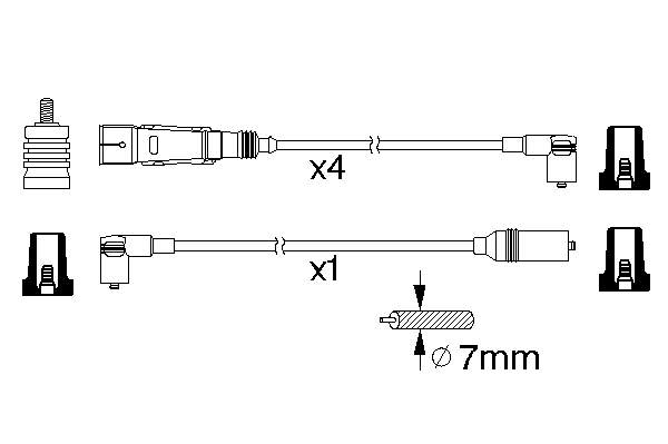 Fios de alta voltagem, kit FAE 85694 preço, a partir de 32,86 USD