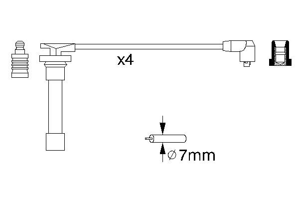 Compre ADH21610 Blue Print Fios de alta voltagem, kit