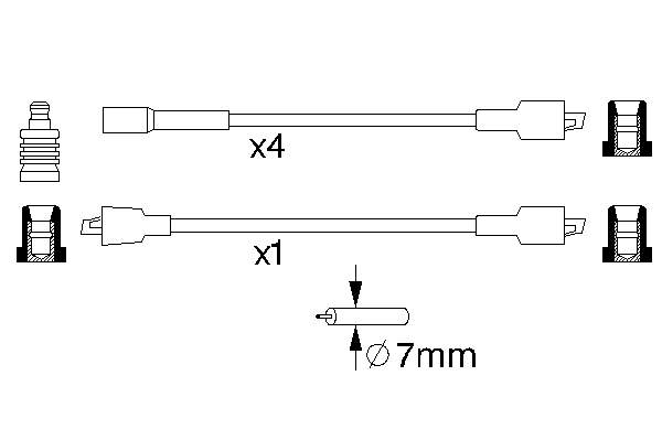 Fios de alta voltagem, kit QUINTON HAZELL XC1231 preço, a partir de 29,51 USD