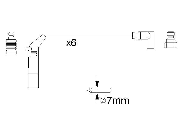 Fios de alta voltagem, kit Japan Parts IC909 preço, a partir de 51,56 USD