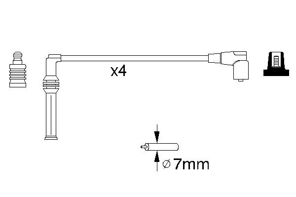 Fios de alta voltagem, kit EPS 1501562 preço, a partir de 71,26 USD