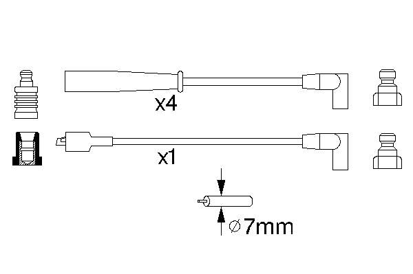 Fios de alta voltagem, kit NGK 616 preço, a partir de 26,83 USD