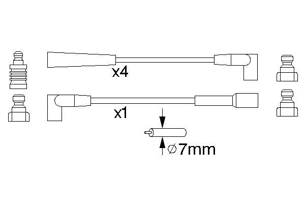 Fios de alta voltagem, kit NGK 778 preço, a partir de 22,24 USD