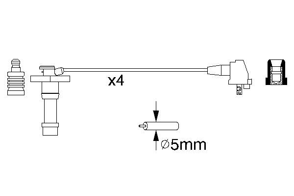 Compre 83581 FAE Fios de alta voltagem, kit
