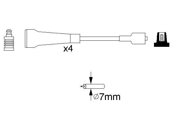 Compre 86000 FAE Fios de alta voltagem, kit