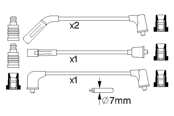 Compre 83561 FAE Fios de alta voltagem, kit