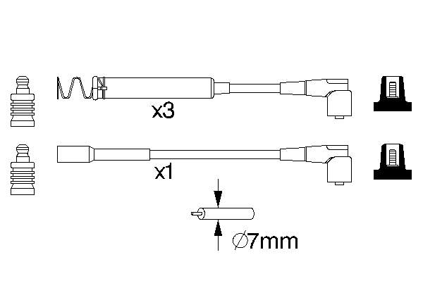 Fios de alta voltagem, kit NGK 833 preço, a partir de 31,17 USD