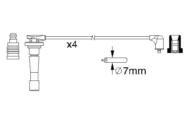 Compre ADH21612 Blue Print Fios de alta voltagem, kit