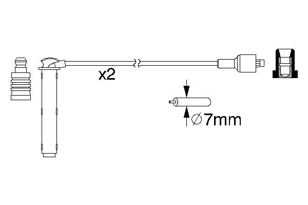 Compre 7706 NGK Fios de alta voltagem, kit