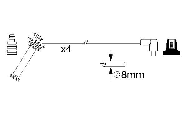 Compre 85115 FAE Fios de alta voltagem, kit