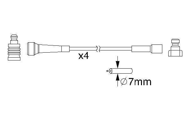 Compre 85985 FAE Fios de alta voltagem, kit