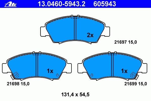 Sapatas do freio dianteiras de disco Honda 45022S04J01 preço, a partir de 21,17 USD