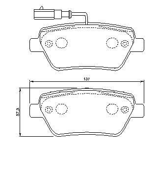 71772521 Fiat/Alfa/Lancia Sapatas do freio dianteiras de disco
