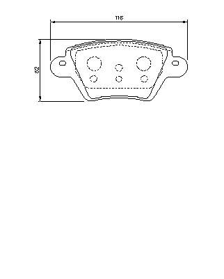 7701207187 Renault (RVI) Sapatas do freio traseiras de disco