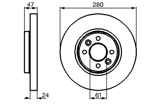 Compre 0986478590 Bosch Disco do freio dianteiro