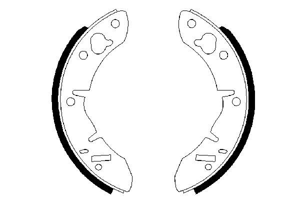 S52501 Brembo Sapatas do freio traseiras de tambor