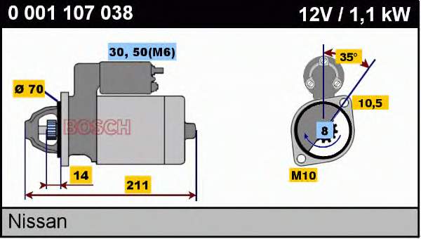 233001F772 Nissan/Infiniti Motor de arranco