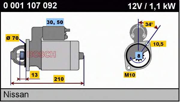 Motor de arranco Nissan/Infiniti 233001F772 preço, a partir de 71,51 USD