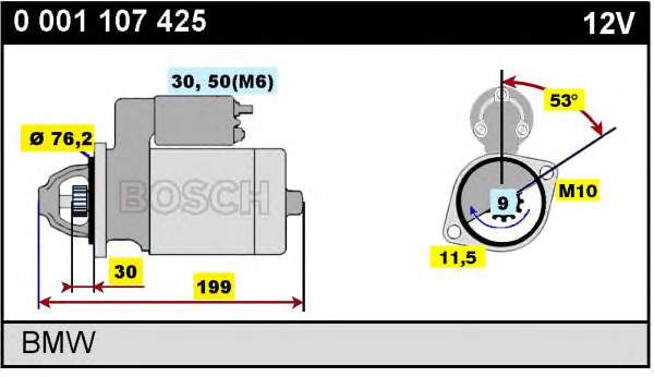 Motor de arranco Bosch 1986S00686 preço, a partir de 148,97 USD