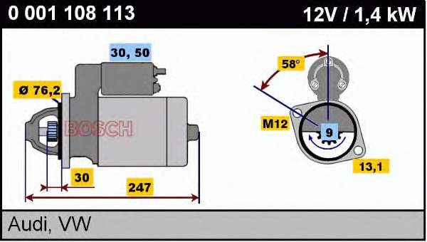 Motor de arranco VAG 078911023X preço, a partir de 44,84 USD