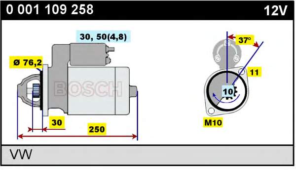 0001109258 VAG Motor de arranco