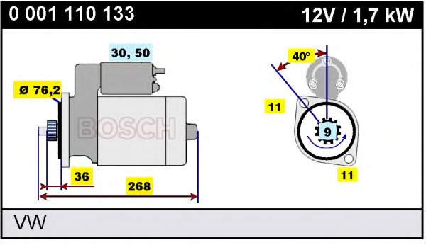 Motor de arranco VAG 068911024KX preço, a partir de 74,91 USD