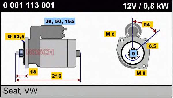 0001211525 VAG Motor de arranco