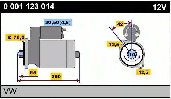 Motor de arranco 460444 VALEO