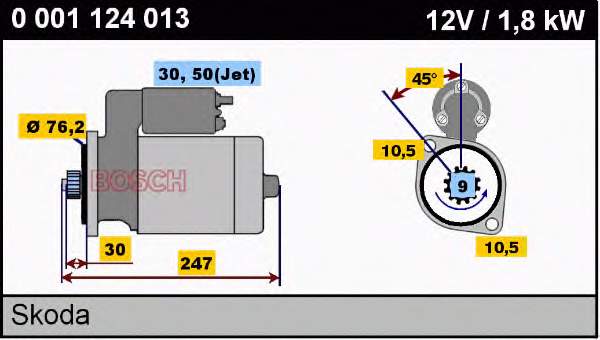 0001124013 VAG Motor de arranco