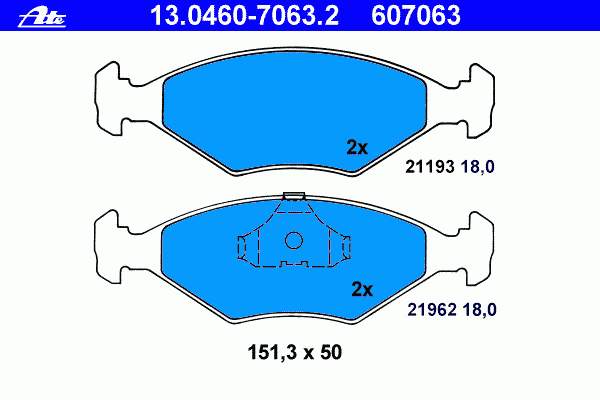 Sapatas do freio dianteiras de disco P23055 Brembo