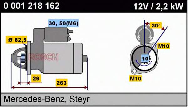 Motor de arranco Mercedes A0041517101 preço, a partir de 98,75 USD