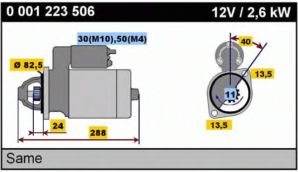 MS300 Mahle Original Motor de arranco