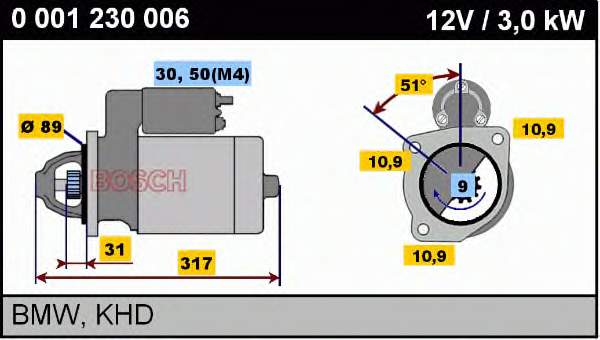 Compre MS446 Mahle Original Motor de arranco