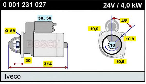 Motor de arranco MS239 Mahle Original