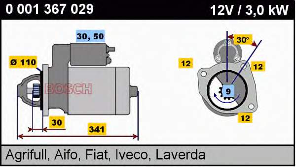 4807376 Fiat/Alfa/Lancia Motor de arranco
