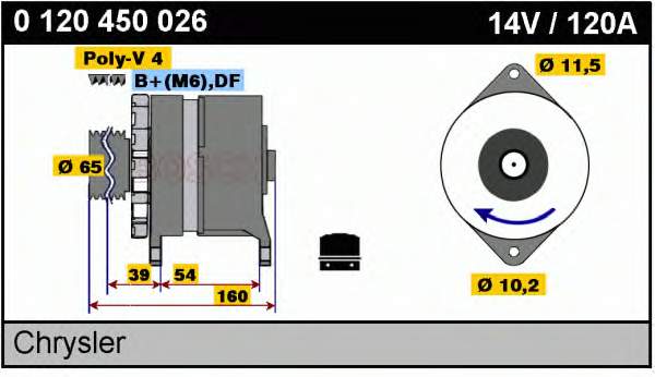 0986044280 Bosch Gerador