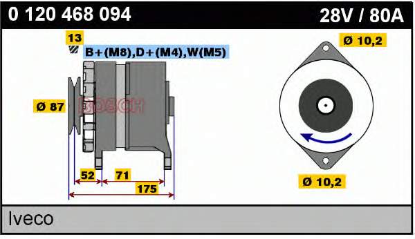Gerador Bosch 0986039340 preço, a partir de 202,98 USD