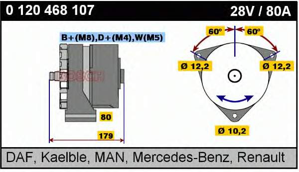 Gerador Mercedes 007154920287 preço, a partir de 221,25 USD