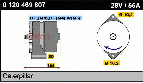 Gerador 0120469807 Bosch